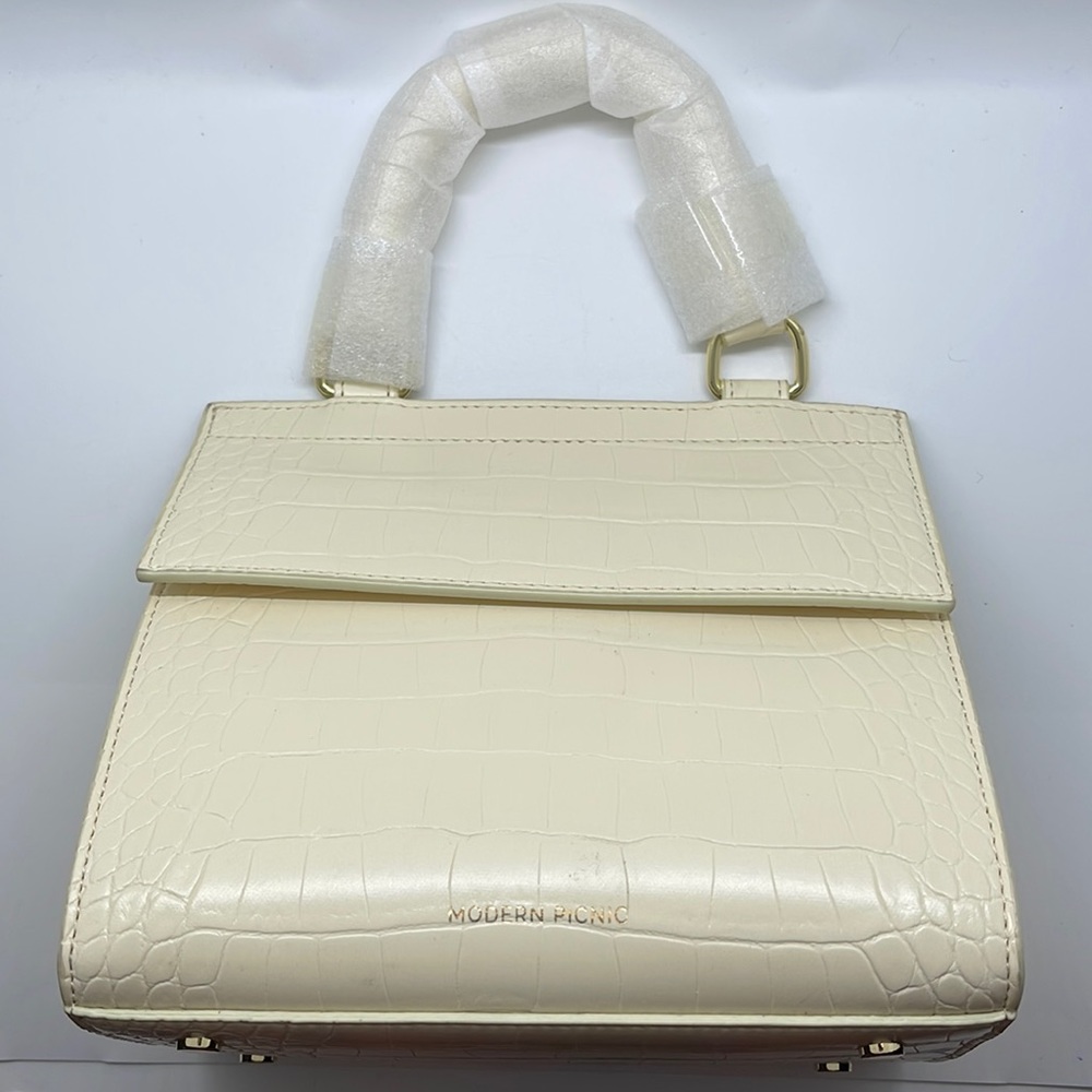 Modern Picnic Mini Luncher in Ivory Croc